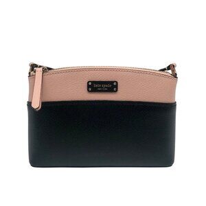 Kate Spade Black & Light Pink Colorblock Leather Jeanne Crossbody